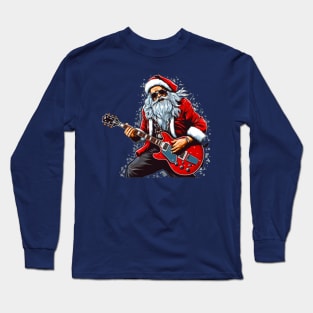 Guitar Santa Long Sleeve T-Shirt